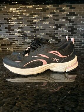 Ryka Black and Pink Women's Athletic Sneakers